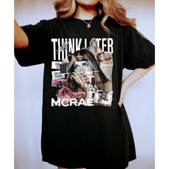 Tate McRae Think Later Tour Shirt 2 Sided Concert Tour 2024 Fan Gift Graphic 05 - Picture 1 of 5